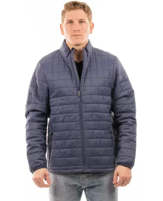 Burnside Clothing 8713 Elemental Puffer Jacket in Navy