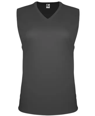C2 Sport 5663 Women's Sleeveless V-Neck T-Shirt Graphite