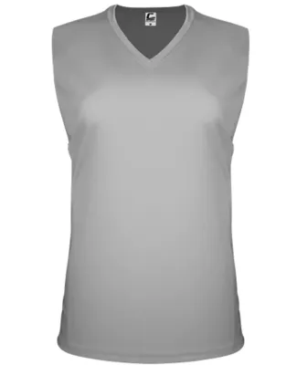 C2 Sport 5663 Women's Sleeveless V-Neck T-Shirt Silver