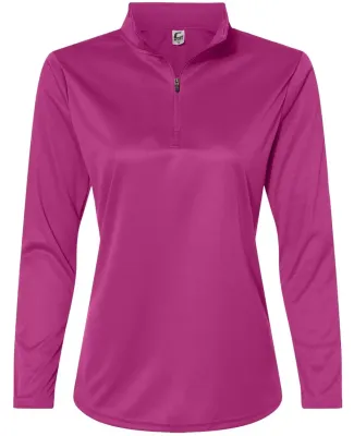 C2 Sport 5602 Women's Quarter-Zip Pullover Hot Pink