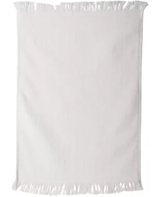 Carmel Towel Company C1118 Fringed Towel White
