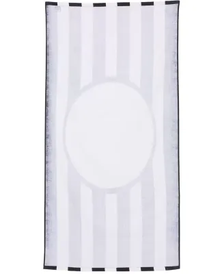 Carmel Towel Company C3060ST Striped Beach Towel Black