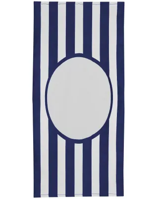 Carmel Towel Company C3060ST Striped Beach Towel Navy