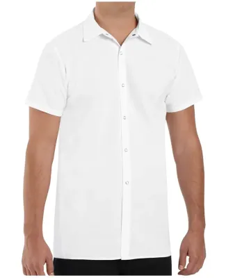 Chef Designs 5050L Poly/Cotton Cook Shirt Longer L White