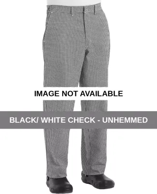 Chef Designs 2020EXT Cook Pants Extended Sizes Black/ White Check - Unhemmed