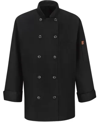 Chef Designs 041X Women's Mimix™ Chef Coat with  in Black