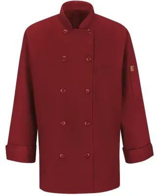 Chef Designs 041X Women's Mimix™ Chef Coat with  in Fireball red