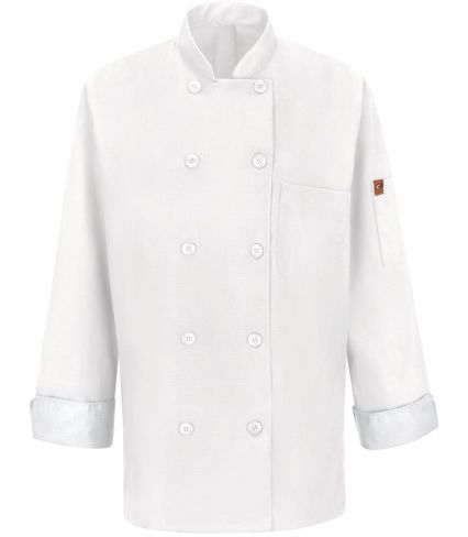 Chef Designs 041X Women's Mimix™ Chef Coat with  in White