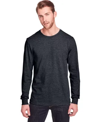 Fruit of the Loom IC47LSR Unisex Iconic Long Sleev Black Ink Heather