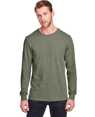 Fruit of the Loom IC47LSR Unisex Iconic Long Sleev Military Green Heather