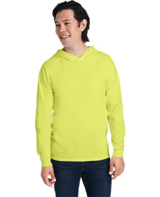 Fruit of the Loom 4930LSH HD Cotton™ Jersey Hood Safety Green