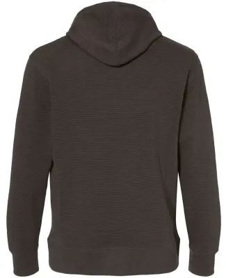 J America 8706 Ripple Fleece Hooded Sweatshirt Black