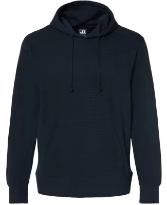 J America 8706 Ripple Fleece Hooded Sweatshirt Navy