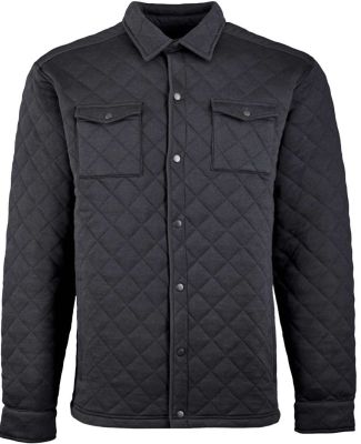J America 8889 Quilted Jersey Shirt Jac Black
