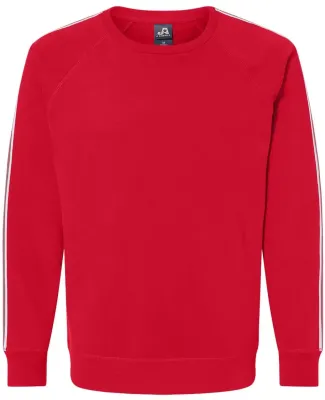 J America 8641 Rival Fleece Crewneck Sweatshirt Red