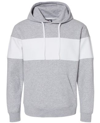 J America 8644 Varsity Fleece Colorblocked Hooded  Oxford