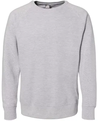 J America 8707 Ripple Fleece Raglan Crewneck Sweat Oxford