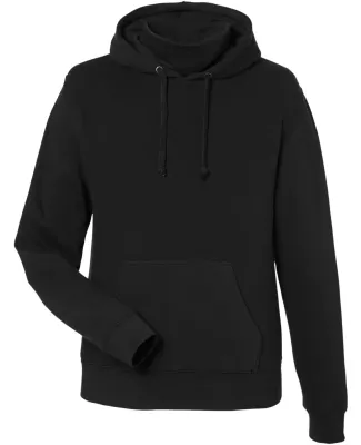 J America 8879 Gaiter Fleece Hooded Sweatshirt Black