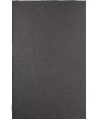 J America 8894 Quilted Jersey Blanket Charcoal Heather