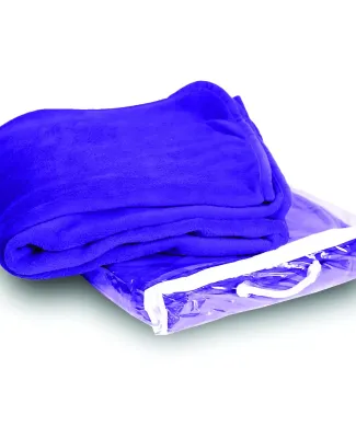 Liberty Bags 8707 Micro Coral Fleece Blanket in Purple
