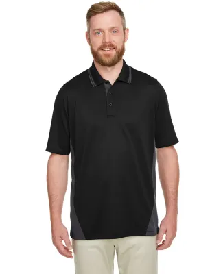 Harriton M386 Men's Flash Snag Protection Plus IL  BLACK/ DK CHARCL
