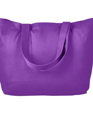 BAGedge BE102 Cotton Twill Horizontal Shopper in Purple