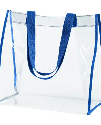 BAGedge BE252 Clear PVC Tote in Royal