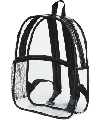 BAGedge BE259 Clear PVC Backpack BLACK