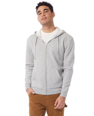 Alternative Apparel 8805PF Eco-Cozy Fleece Zip Hoo in Heather grey