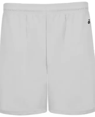 Badger Sportswear 4146 B-Core 5" Pocketed Shorts in Silver