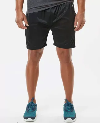 Badger Sportswear 4146 B-Core 5" Pocketed Shorts in Black