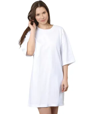 Bayside Apparel 3400 USA-Made Dorm Shirt White