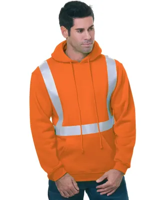 Bayside Apparel 3796 USA-Made Hi-Visibility Hooded Bright Orange