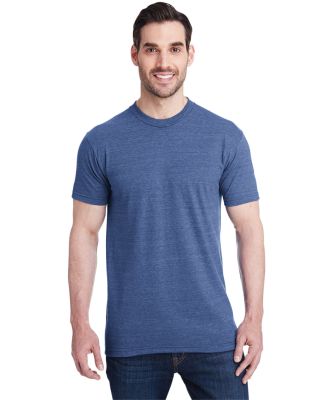 Bayside Apparel 5710 USA-Made Triblend Crew in Tri denim