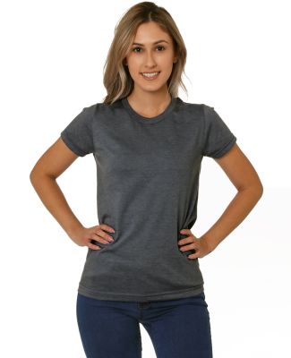 Bayside Apparel 5810 Women's USA-Made Triblend Sho Tri Dark Grey