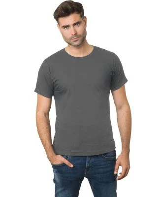 Bayside Apparel 9500 Unisex Fine Jersey Crew Tee in Charcoal
