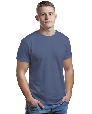 Bayside Apparel 9500 Unisex Fine Jersey Crew Tee in Blue jean