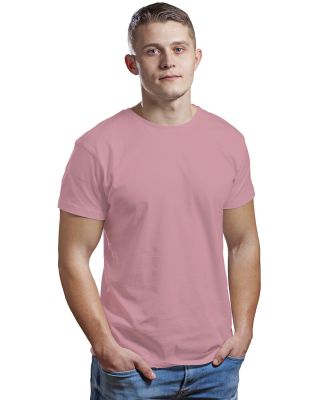 Bayside Apparel 9500 Unisex Fine Jersey Crew Tee in Coral