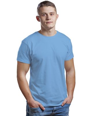 Bayside Apparel 9500 Unisex Fine Jersey Crew Tee in Sky blue