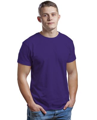 Bayside Apparel 9500 Unisex Fine Jersey Crew Tee in Purple