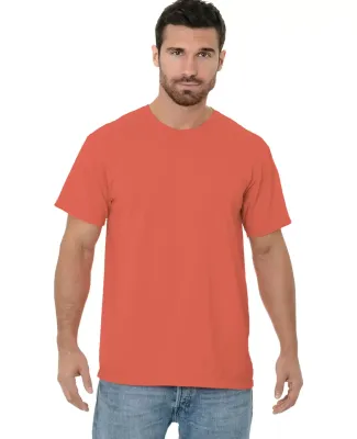 Bayside Apparel 9515 Garment Dyed Crew T-Shirt Bright Salmon