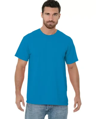 Bayside Apparel 9515 Garment Dyed Crew T-Shirt Royal Caribe