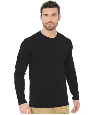 Bayside Apparel 9550 Unisex Fine Jersey Long Sleev Black