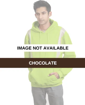 Bayside Apparel 3739 USA-Made High Visibility Hood Chocolate