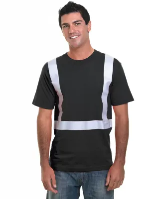 Bayside Apparel 3755 USA-Made Hi-Visibility Perfor in Black