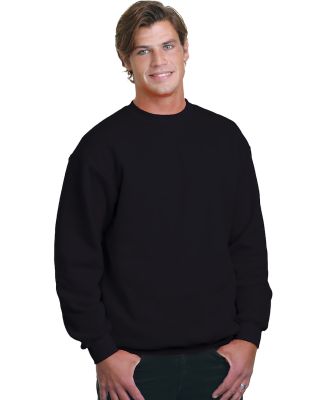 Bayside Apparel 2105 Union Crewneck Sweatshirt in Black