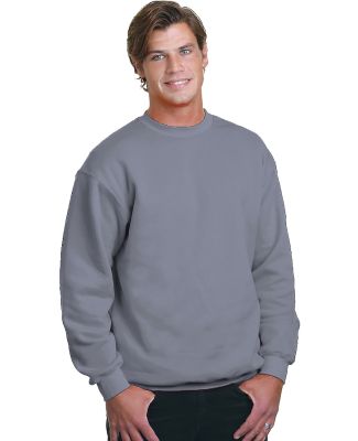 Bayside Apparel 2105 Union Crewneck Sweatshirt in Charcoal
