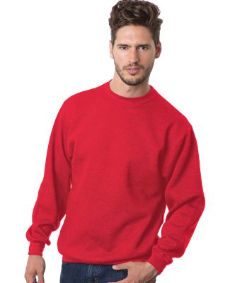 Bayside Apparel 2105 Union Crewneck Sweatshirt in Red