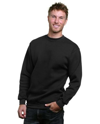 Bayside Apparel 2105 Union Crewneck Sweatshirt Black