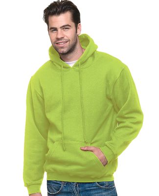 Bayside Apparel 2160 Union Hooded Sweatshirt in Lime green